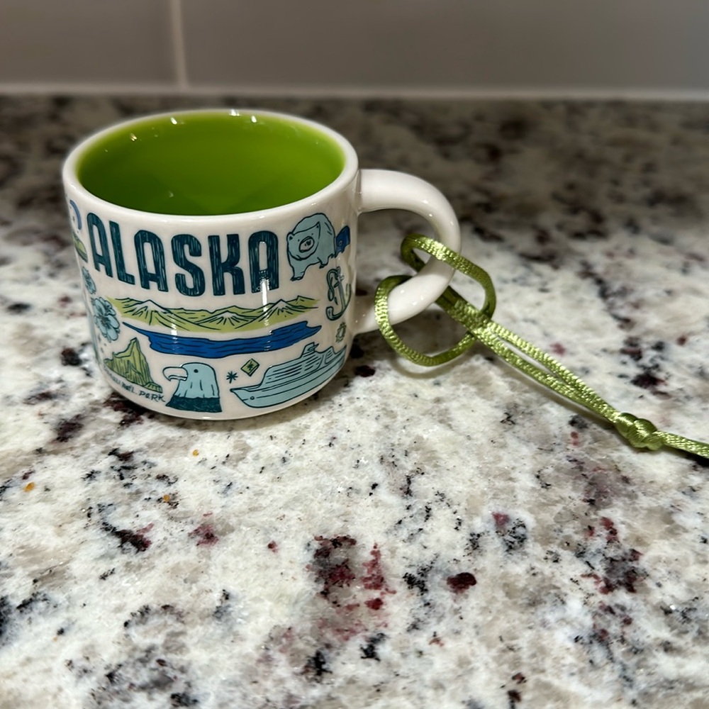 Starbucks. 2023 ALASKA Ornament. Been There Series.